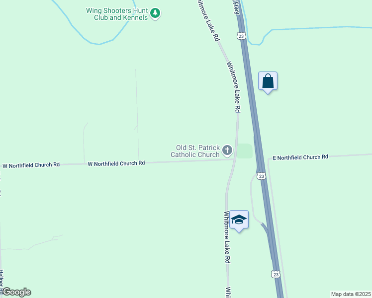 map of restaurants, bars, coffee shops, grocery stores, and more near 200 West Northfield Church Road in Ann Arbor