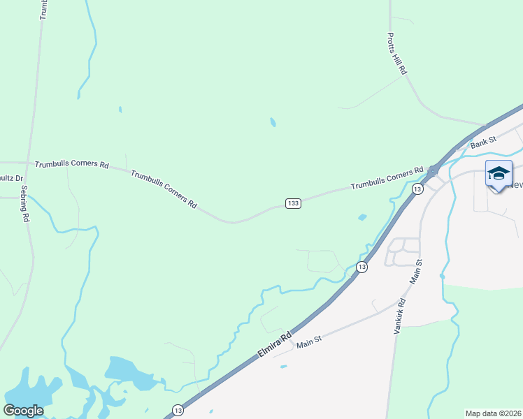 map of restaurants, bars, coffee shops, grocery stores, and more near 1157 Trumbulls Corners Road in Tompkins County