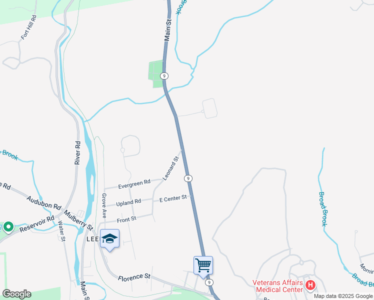 map of restaurants, bars, coffee shops, grocery stores, and more near 271 Haydenville Road in Northampton
