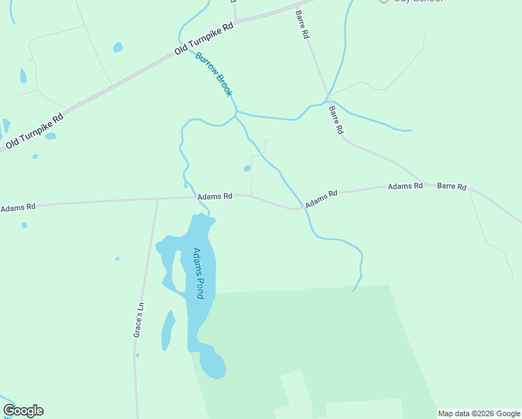 map of restaurants, bars, coffee shops, grocery stores, and more near 283 Adams Road in Oakham