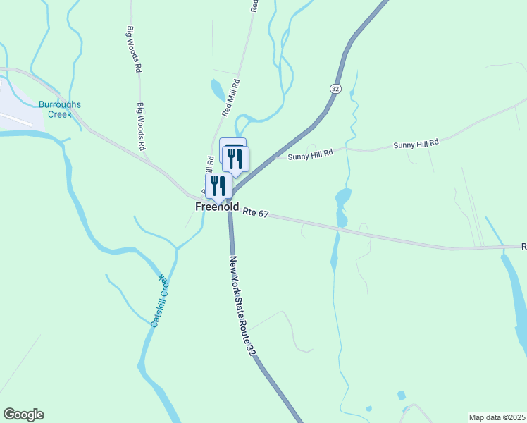 map of restaurants, bars, coffee shops, grocery stores, and more near 3698 County Road 67 in Freehold