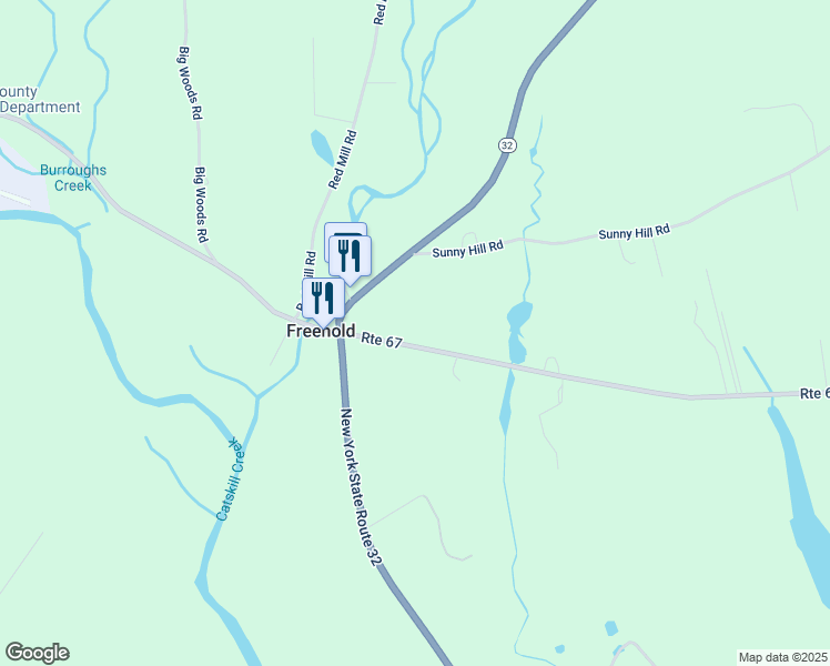 map of restaurants, bars, coffee shops, grocery stores, and more near 3561 County Road 67 in Freehold