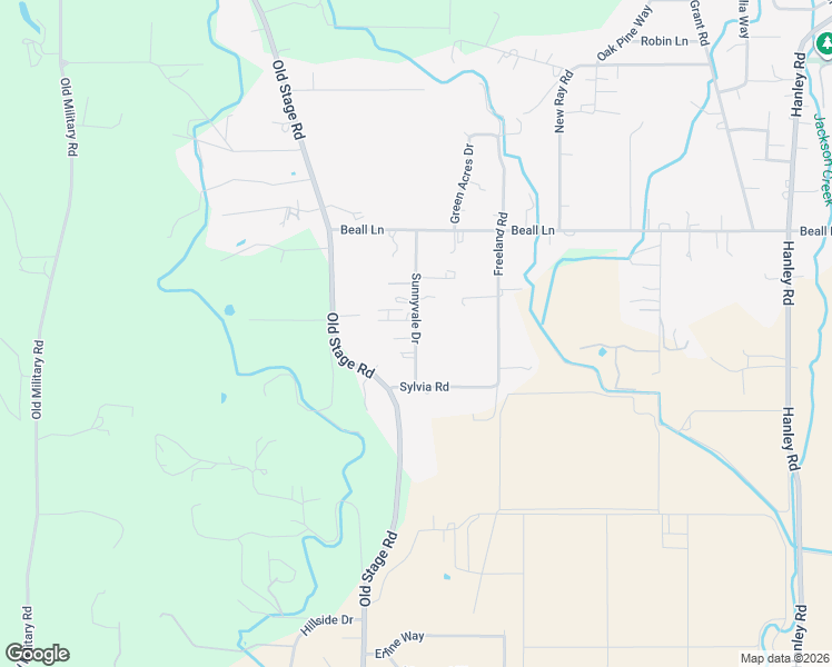 map of restaurants, bars, coffee shops, grocery stores, and more near 3035 Sunnyvale Drive in Central Point