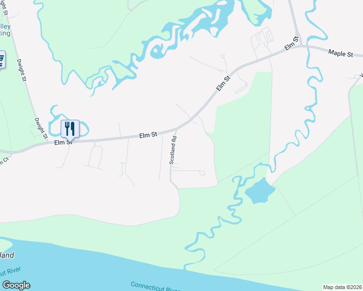 map of restaurants, bars, coffee shops, grocery stores, and more near 9 Scotland Road in Hatfield