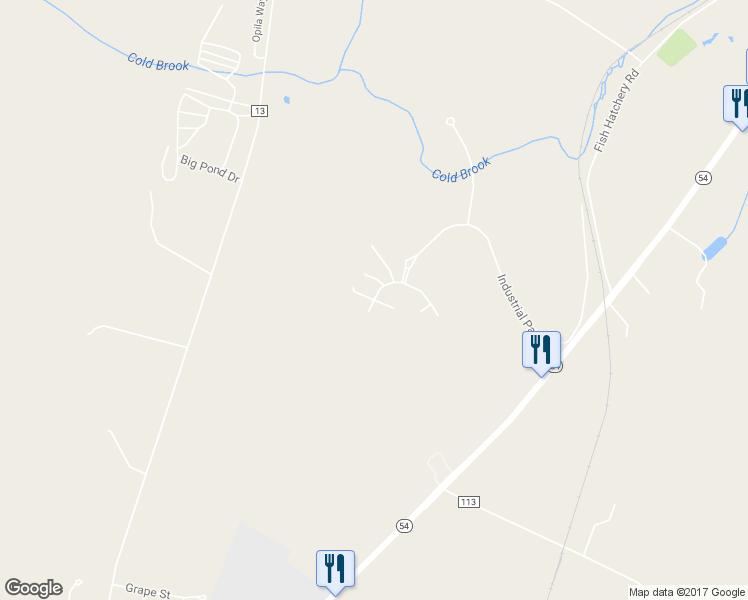 map of restaurants, bars, coffee shops, grocery stores, and more near Primrose Place in Steuben County