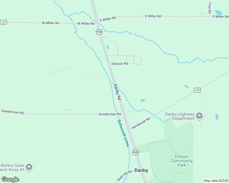 map of restaurants, bars, coffee shops, grocery stores, and more near 1734 Danby Road in Ithaca