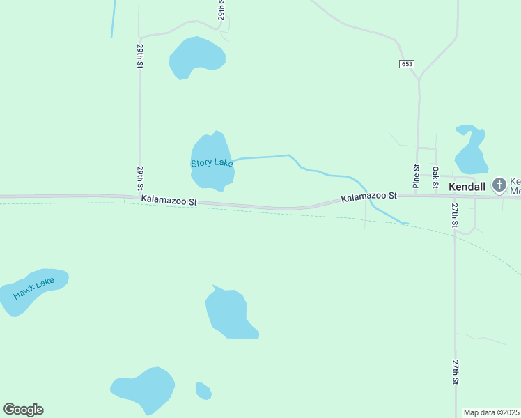 map of restaurants, bars, coffee shops, grocery stores, and more near 28220 County Road 388 in Gobles