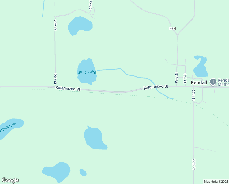 map of restaurants, bars, coffee shops, grocery stores, and more near 28220 County Road 388 in Gobles
