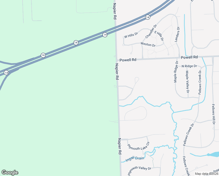 map of restaurants, bars, coffee shops, grocery stores, and more near 5583 Napier Road in Plymouth