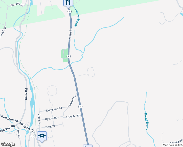 map of restaurants, bars, coffee shops, grocery stores, and more near 349 Haydenville Road in Northampton