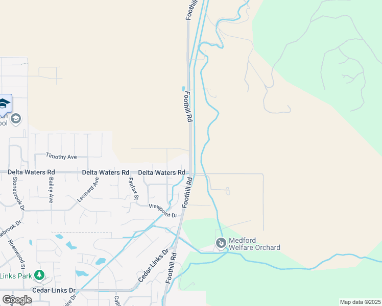 map of restaurants, bars, coffee shops, grocery stores, and more near 3170 North Foothill Road in Medford