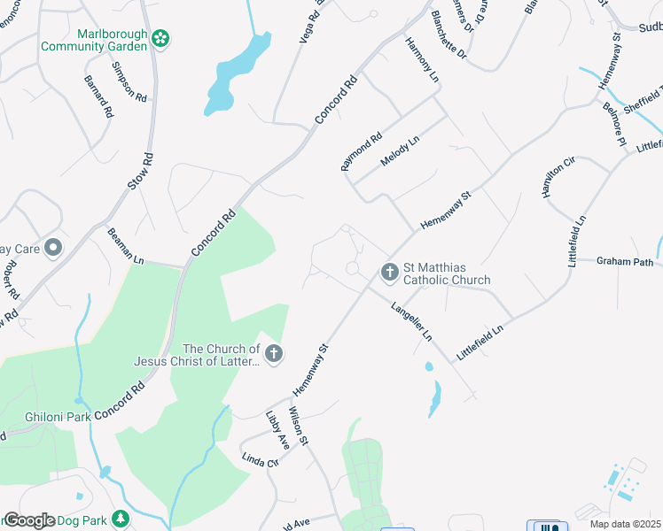 map of restaurants, bars, coffee shops, grocery stores, and more near 400 Hemenway Street in Marlborough