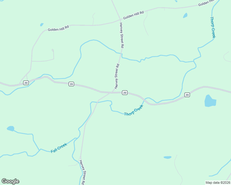 map of restaurants, bars, coffee shops, grocery stores, and more near County Road 20 in East Durham