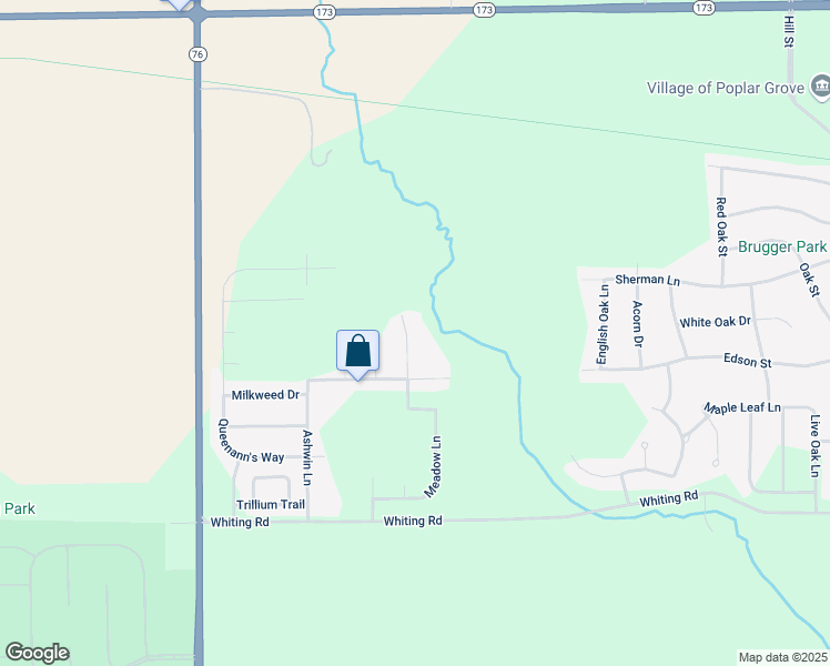 map of restaurants, bars, coffee shops, grocery stores, and more near 14051 Tallgrass Trail in Poplar Grove