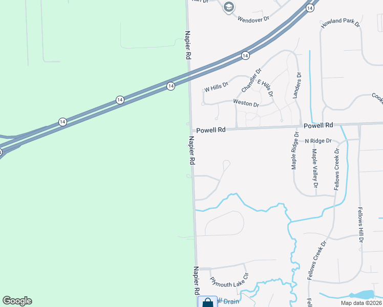 map of restaurants, bars, coffee shops, grocery stores, and more near 5583 Napier Road in Plymouth