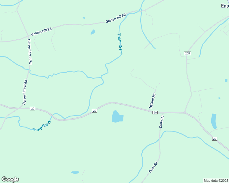 map of restaurants, bars, coffee shops, grocery stores, and more near 1894 County Road 20 in East Durham