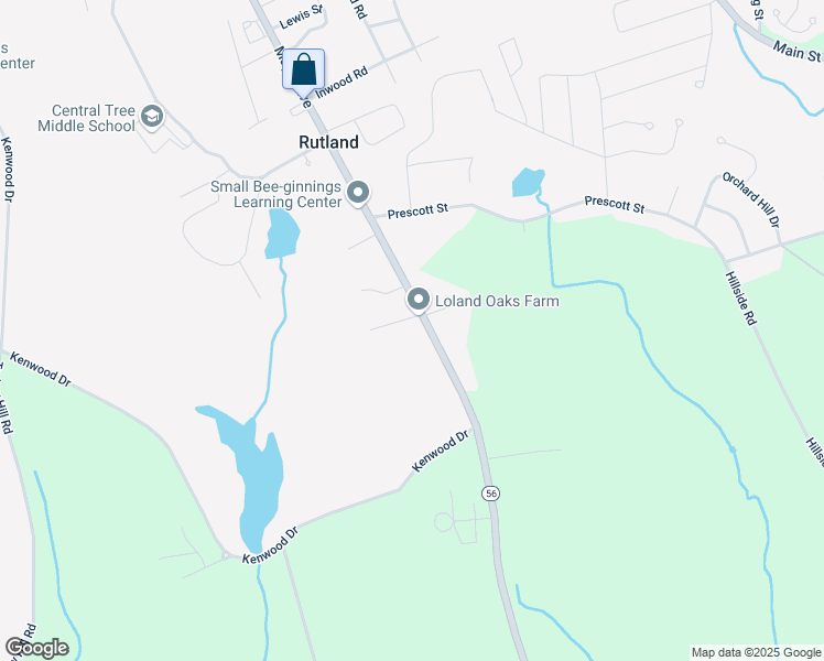 map of restaurants, bars, coffee shops, grocery stores, and more near 124 Maple Avenue in Rutland