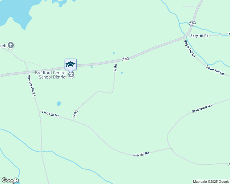 map of restaurants, bars, coffee shops, grocery stores, and more near 2700 West Road in Bradford