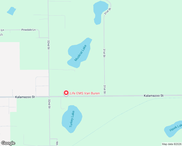 map of restaurants, bars, coffee shops, grocery stores, and more near 31430 County Road 388 in Gobles