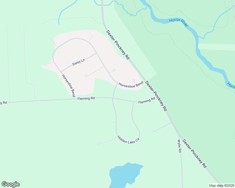 map of restaurants, bars, coffee shops, grocery stores, and more near 5380 Carriage Lane in Dexter