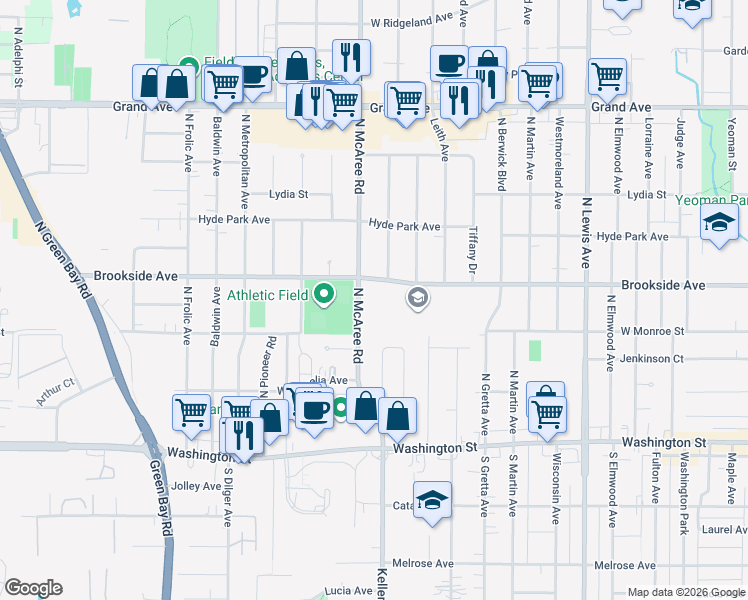 map of restaurants, bars, coffee shops, grocery stores, and more near in Park City