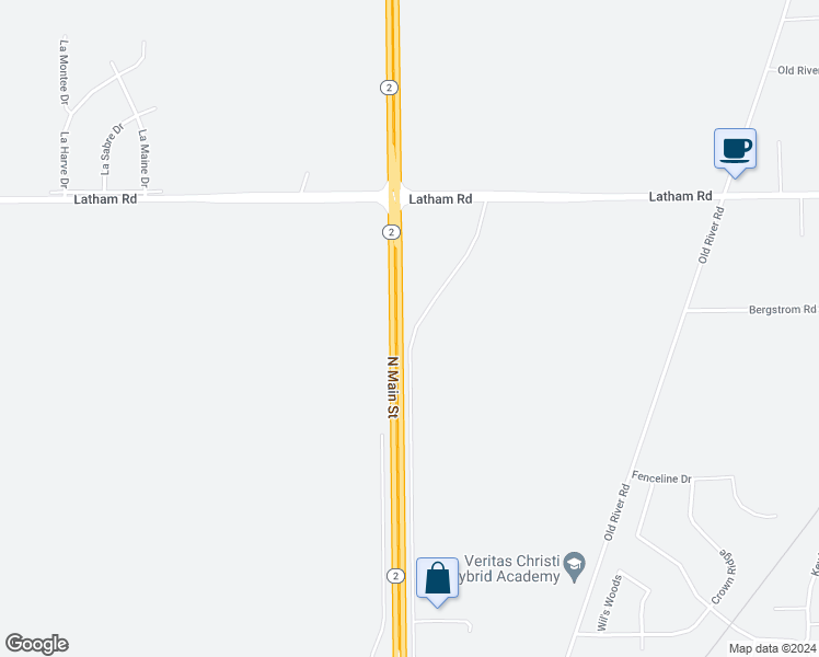map of restaurants, bars, coffee shops, grocery stores, and more near 7238 Highway 2 in Rockford