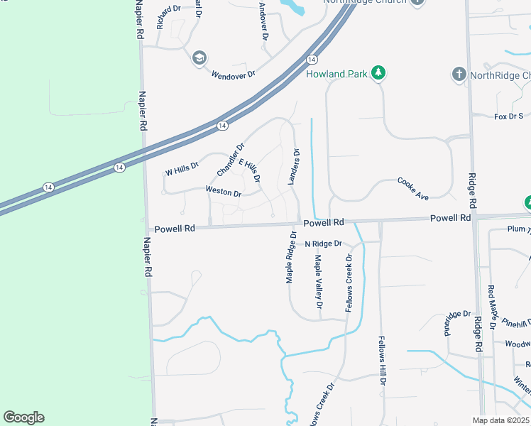 map of restaurants, bars, coffee shops, grocery stores, and more near 11635 East Hills Drive in Plymouth