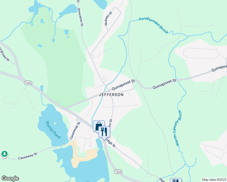 map of restaurants, bars, coffee shops, grocery stores, and more near in Holden