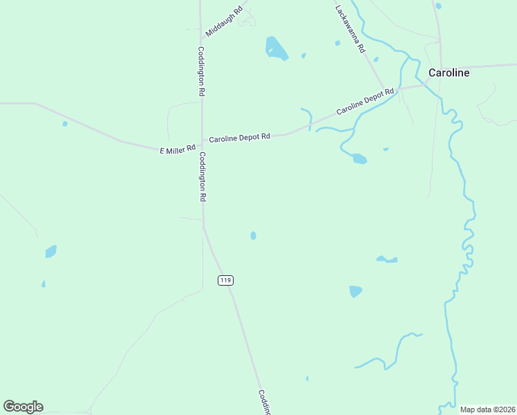 map of restaurants, bars, coffee shops, grocery stores, and more near 1605 Coddington Road in Brooktondale