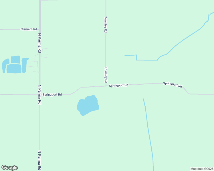 map of restaurants, bars, coffee shops, grocery stores, and more near 10663-10717 Springport Road in Springport