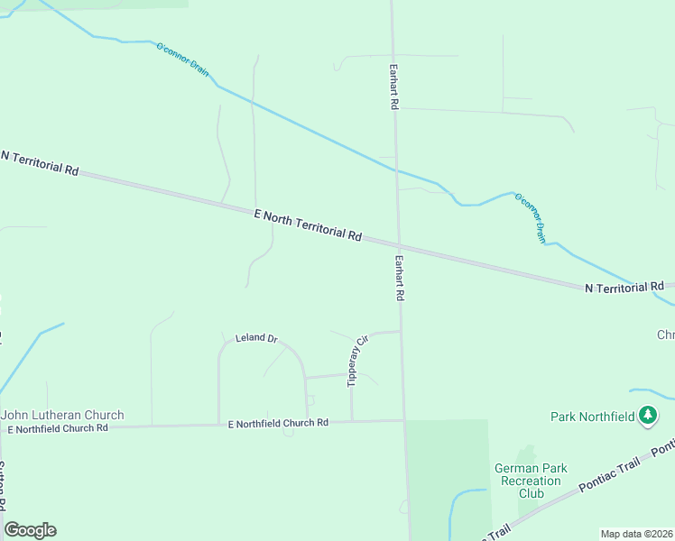 map of restaurants, bars, coffee shops, grocery stores, and more near 3800 East North Territorial Road in Ann Arbor