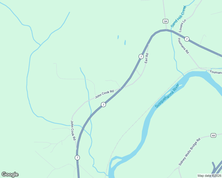 map of restaurants, bars, coffee shops, grocery stores, and more near 225 John Cook Road in Unadilla