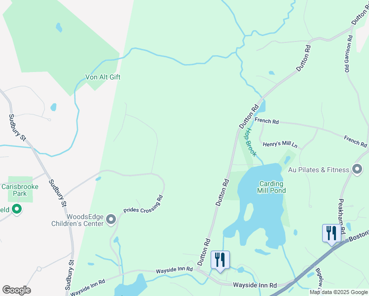 map of restaurants, bars, coffee shops, grocery stores, and more near 28 Jack Pine Drive in Sudbury