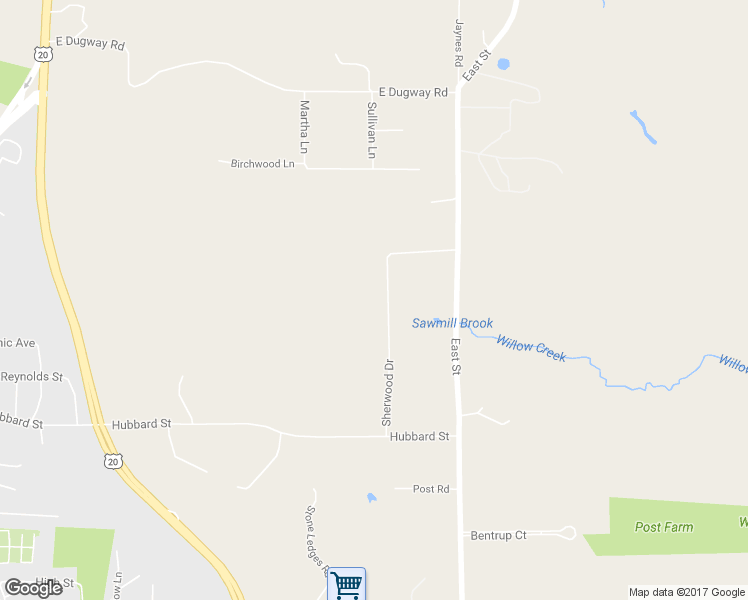 map of restaurants, bars, coffee shops, grocery stores, and more near 63 Sherwood Dr in Lenox