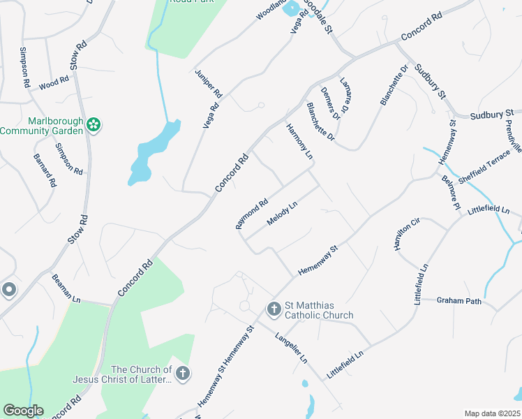 map of restaurants, bars, coffee shops, grocery stores, and more near 94 Raymond Road in Marlborough