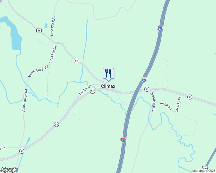 map of restaurants, bars, coffee shops, grocery stores, and more near in Climax