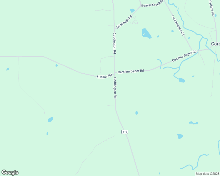 map of restaurants, bars, coffee shops, grocery stores, and more near 1588 Coddington Rd in Brooktondale