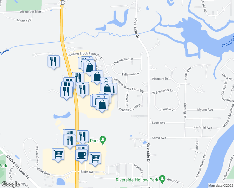 map of restaurants, bars, coffee shops, grocery stores, and more near 2713 Kendall Crossing in Johnsburg