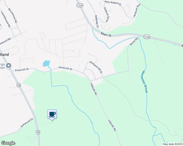 map of restaurants, bars, coffee shops, grocery stores, and more near 14 Rolling Ridge Road in Rutland