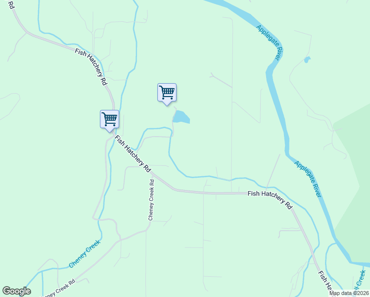 map of restaurants, bars, coffee shops, grocery stores, and more near 4784 Fish Hatchery Road in Grants Pass
