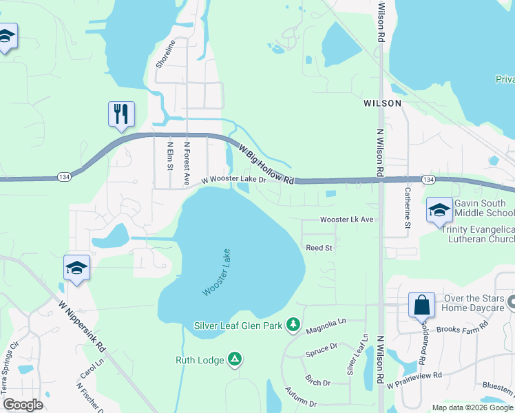 map of restaurants, bars, coffee shops, grocery stores, and more near 26377 West Vista Court in Ingleside