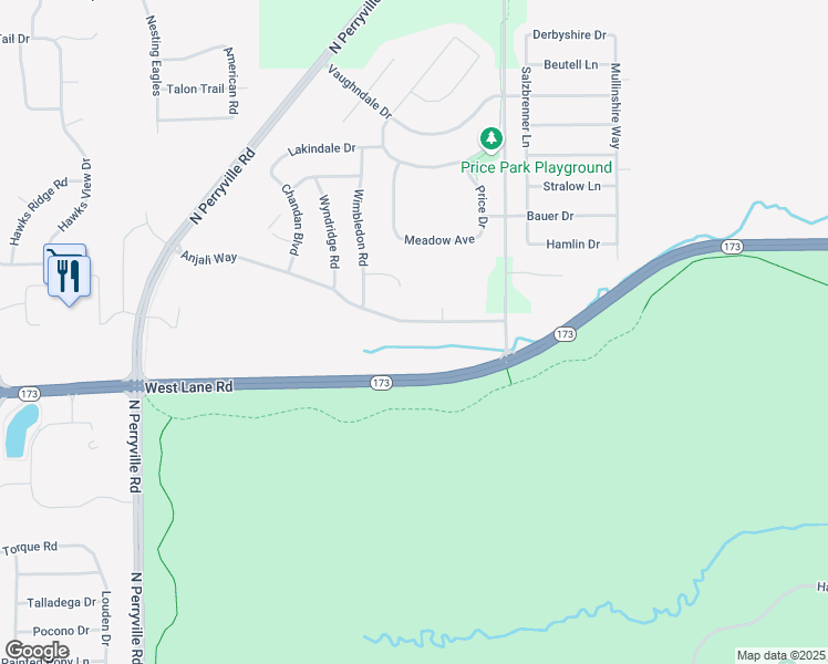 map of restaurants, bars, coffee shops, grocery stores, and more near 2033 Anjali Way in Machesney Park