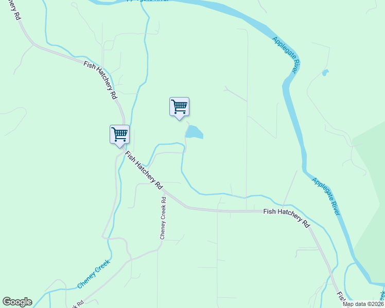 map of restaurants, bars, coffee shops, grocery stores, and more near 4784 Fish Hatchery Road in Grants Pass