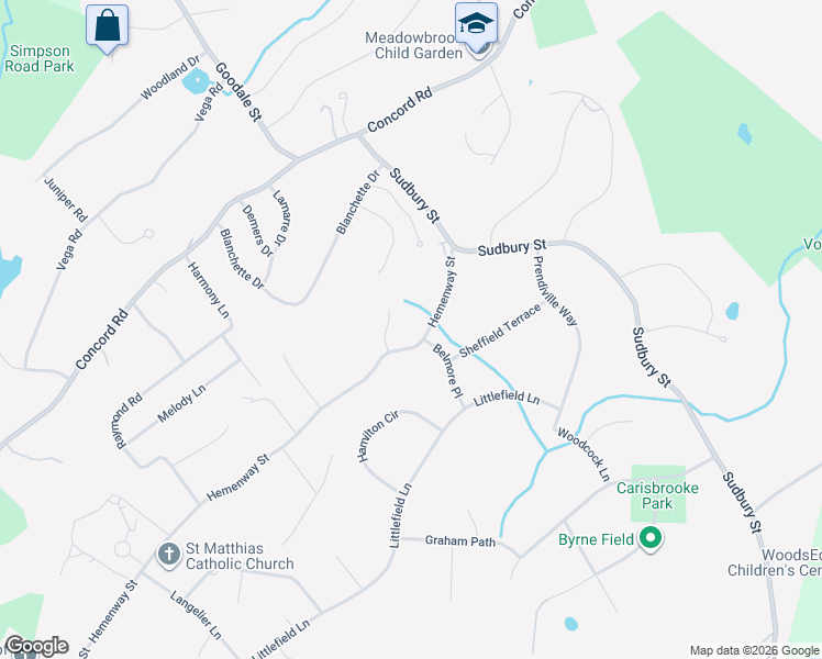 map of restaurants, bars, coffee shops, grocery stores, and more near 29 Draper Circle in Marlborough
