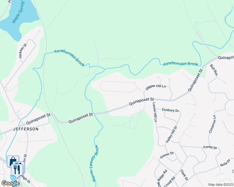 map of restaurants, bars, coffee shops, grocery stores, and more near 26 Heather Circle in Holden