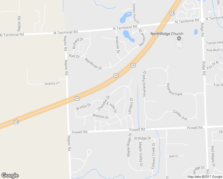 map of restaurants, bars, coffee shops, grocery stores, and more near 12061 Chandler Drive in Plymouth