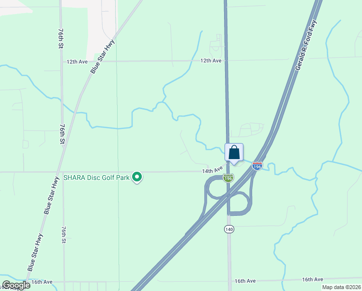 map of restaurants, bars, coffee shops, grocery stores, and more near 13482 Deercreek Court in South Haven