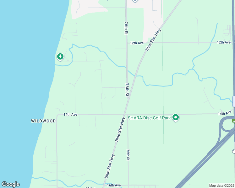 map of restaurants, bars, coffee shops, grocery stores, and more near 76141 13th Avenue in South Haven