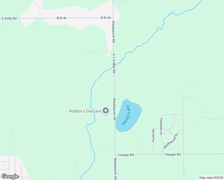 map of restaurants, bars, coffee shops, grocery stores, and more near 20463 Waubascon Road in Battle Creek