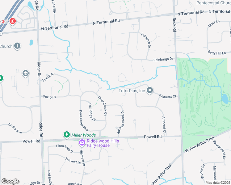 map of restaurants, bars, coffee shops, grocery stores, and more near 11951 Amherst Court in Plymouth